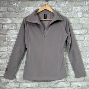 Mountain Hardwear  Women's Small Lightweight Fleece 1/4 Pullover jacket Gray